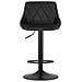 Sgabello girevole VALORA DAKA - Velluto nero con altezza regolabile CODICE 3438 - Foto miniatura 6