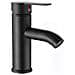 Rubinetto per lavabo da bagno, Blackswan, tipo M98, modello nero, misura 16,6 cm - Foto miniatura 1