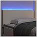 Testiera LED con luci a strisce a LED Crema 100 cm Poliestere - Foto miniatura 4