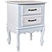 Comodino In Legno Bianco 42x34x57 - Foto miniatura 1