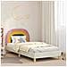 Struttura letto bambini con testata Crema 80 x 200 cm Velluto - Foto miniatura 2
