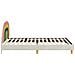 Struttura letto bambini con testata Crema 80 x 200 cm Velluto - Foto miniatura 6