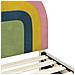 Struttura letto bambini con testata Crema 80 x 200 cm Velluto - Foto miniatura 8