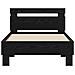 Struttura del letto Rovere Nero 98.5 x 200 cm Legno multistrato - Foto miniatura 4