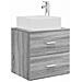 Set di mobili per il bagno 4 pcs Sonoma grigio - Foto miniatura 5