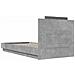 Struttura letto con testata Grigio Cemento Legno ingegnerizzato - Foto miniatura 9