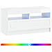 Mobile TV LED Bianco Lucido Legno ingegnerizzato - Foto miniatura 3