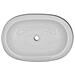 Lavello Bianco In Ceramica Di Lusso A Forma Ovale 63 X 42 Cm - Foto miniatura 3