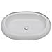 Lavello Bianco In Ceramica Di Lusso A Forma Ovale 63 X 42 Cm - Foto miniatura 4