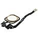 Tasto Home Con Connettore Integrato Per Apple Iphone 5s / Se - Bianco - Foto miniatura 9