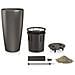 Vaso Fioriera Rondo 32 ALL-IN-ONE Carbone Metallizzato 15783 - Foto miniatura 7