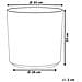 Vaso Di Fiori Marrone Diametro 35 Cm Vagia - Foto miniatura 11