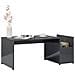 Tavolino da Salotto Grigio Lucido 90x45x35 cm Legno Multistrato - Foto miniatura 3