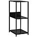 Scaffale Libri Piccolo Dritto Nero 33,5x39,6x79,7cm Multistrato - Foto miniatura 2
