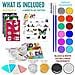 Viso Vernici Per Bambini Halloween Make Up Set Per Ragazzi Ragazze Toy Body Painting - Regalo Di Natale Tavolozza Kit Che Comprende Glitter Stencil Tattoo Per Bambini - Regalo Unico - Foto miniatura 2