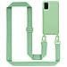 Catena Di Telefoni Cellulari Compatibile Con Samsung Galaxy A41 In Liquid Verde Chiaro - Coperchio Di Protezione In Silicone Con Cordino Regolabile In Lunghezza - Foto miniatura 1