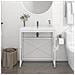 Struttura Per Lavabo Da Bagno Bianca 79x38x83 Cm In Ferro - Foto miniatura 1