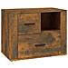 Comodino Rovere Fumo 60x36x45 Cm Legno Multistrato - Foto miniatura 2