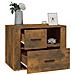 Comodino Rovere Fumo 60x36x45 Cm Legno Multistrato - Foto miniatura 5
