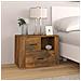 Comodino Rovere Fumo 60x36x45 Cm Legno Multistrato - Foto miniatura 1