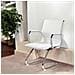 Sedia Artena, Sedute Sala Da Attesa Con Braccioli Per Ufficio, Seduta Ergonomica Da Attesa, 62x54h89 Cm, Bianco - Foto miniatura 5