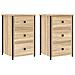 Comodini 2 Pz Rovere Sonoma 40x36x60 Cm In Legno Multistrato - Foto miniatura 2