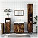 Armadietto Bagno Rovere Fumo 30x30x190 Cm In Legno Multistrato - Foto miniatura 1