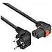 Ak5261 Cavo Di Alimentazione Nero 1 M Cee7/7 Accoppiatore C13 - Foto miniatura 1