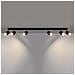 Lampada Da Soffitto Nero 6 Nero /oro Sl. 1073 - Moderno Lampade Da Soffitto Oro Nero 18x117x5 Cm - Foto miniatura 3