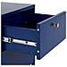 Comodino 2 Cassetti Kylea Metallo Blu Marino - Foto miniatura 2