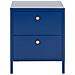 Comodino 2 Cassetti Kylea Metallo Blu Marino - Foto miniatura 5
