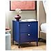 Comodino 2 Cassetti Kylea Metallo Blu Marino - Foto miniatura 8