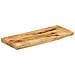 Piano Tavolo 70x20x3,8 Cm Bordi Vivi Legno Di Mango Grezzo - Foto miniatura 2
