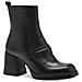 Black Elegant Closed Booties Stivaletti Pelle Scarpe Donna Nero Eu 39, 1-25387-41 001 - Foto miniatura 1