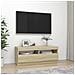 Mobile Porta TV con Luci LED Rovere Sonoma 100x35x40 cm - Foto miniatura 2