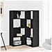 Libreria Angolare 4ripiani Nera 85x85x140 Cm Legno Multistrato - Foto miniatura 3