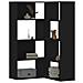 Libreria Angolare 4ripiani Nera 85x85x140 Cm Legno Multistrato - Foto miniatura 1