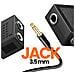 Kit Audio Aereo Jack 3.5 Mm E Sdoppiatore 3.5 Mm, Nero - Foto miniatura 3