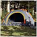 Tenda Campeggio 4 Persone Grigio e Arancione a Rilascio Rapido - Foto miniatura 1