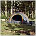 Tenda Campeggio 4 Persone Grigio e Arancione a Rilascio Rapido - Foto miniatura 2
