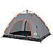 Tenda Campeggio 4 Persone Grigio e Arancione a Rilascio Rapido - Foto miniatura 3