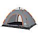 Tenda Campeggio 4 Persone Grigio e Arancione a Rilascio Rapido - Foto miniatura 4