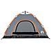 Tenda Campeggio 4 Persone Grigio e Arancione a Rilascio Rapido - Foto miniatura 5
