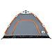 Tenda Campeggio 4 Persone Grigio e Arancione a Rilascio Rapido - Foto miniatura 6