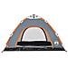 Tenda Campeggio 4 Persone Grigio e Arancione a Rilascio Rapido - Foto miniatura 7