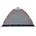 Tenda Campeggio 4 Persone Grigio e Arancione a Rilascio Rapido - Foto miniatura 8