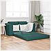 Divano Letto 2-in-1 Verde Scuro 148x71x83 cm Tessuto - Foto miniatura 2