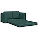 Divano Letto 2-in-1 Verde Scuro 148x71x83 cm Tessuto - Foto miniatura 5
