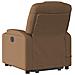 Poltrona Alzapersona Massaggiante Elettrica Marrone Tessuto - Foto miniatura 4