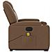 Poltrona Alzapersona Massaggiante Elettrica Marrone Tessuto - Foto miniatura 9